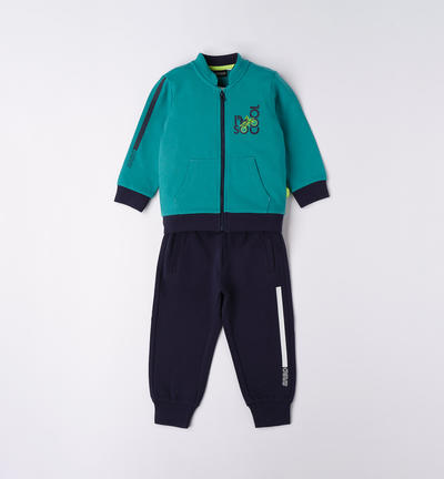 Tuta in felpa per bambino VERDE
