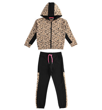 Tuta jogging ragazza varie fantasie BEIGE