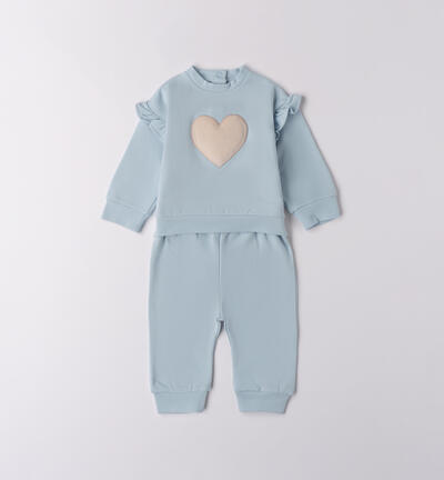 Tuta neonata sportiva AZZURRO