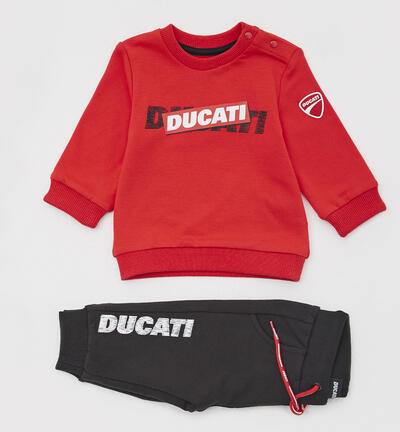 Tuta neonato in felpa Ducati ROSSO