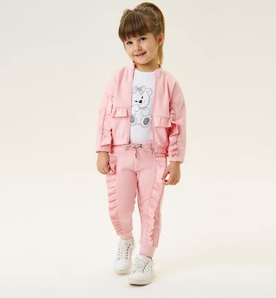 Girls' two-piece tracksuit PINK
