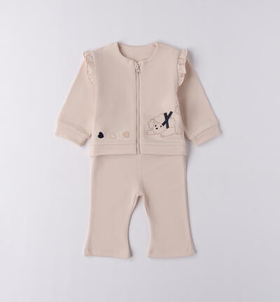 Baby girl tracksuit CREAM
