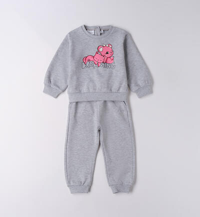 Tuta sportiva bambina GRIGIO