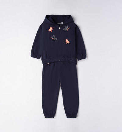 Girl's butterflies sport suit BLUE