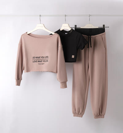 Girl¿s sports tracksuit BEIGE