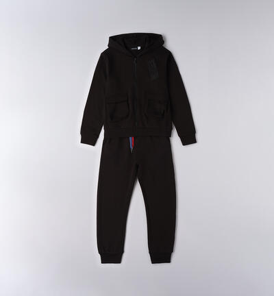 Sports tracksuit for boys BLACK