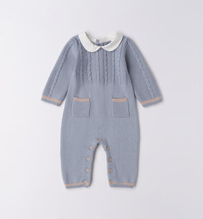 Tutina da neonato intera AZZURRO