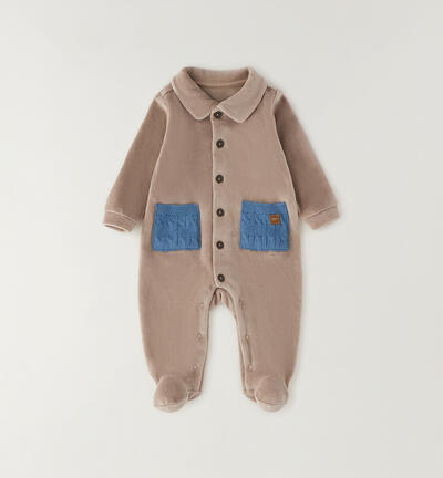 Minibanda baby romper BEIGE