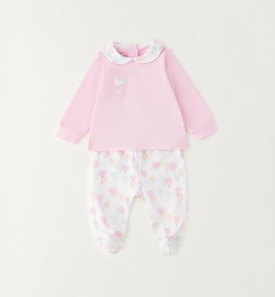 Tutina neonata 2 pezzi ROSA