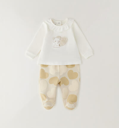 Minibanda baby romper CREAM