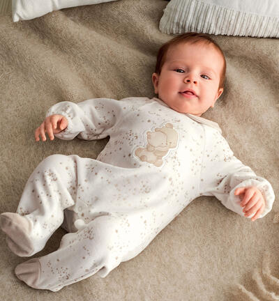 Unisex baby onesie CREAM
