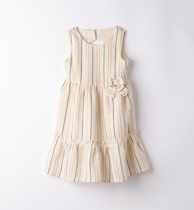 Vestito bambina a righe GIALLO