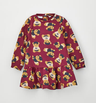 Vestito bambina con orsetti ROSSO