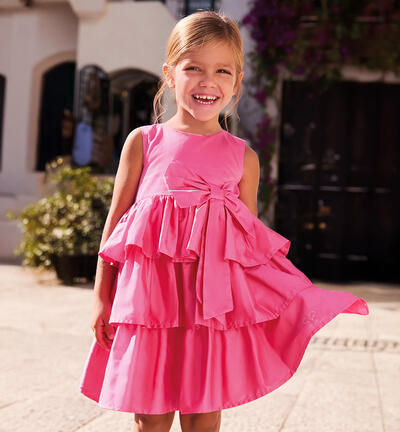 Cotton dress for girls PINK