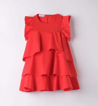 Girls' red dress RED
