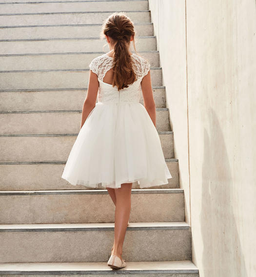 Sarabanda occasion wear tulle dress for girls from 8 to 16 years PANNA-0112