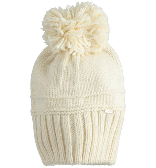 Sarabanda girl s beanie style hat with pompom from 8 to 16 years GESSO-0214