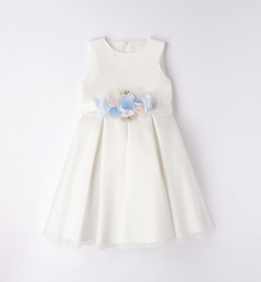 Sarabanda elegant occasion wear dress for girls from 8 to 16 years PANNA-AZZURRO-8136