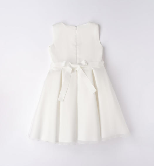 Sarabanda elegant occasion wear dress for girls from 8 to 16 years PANNA-ECRU'-8240