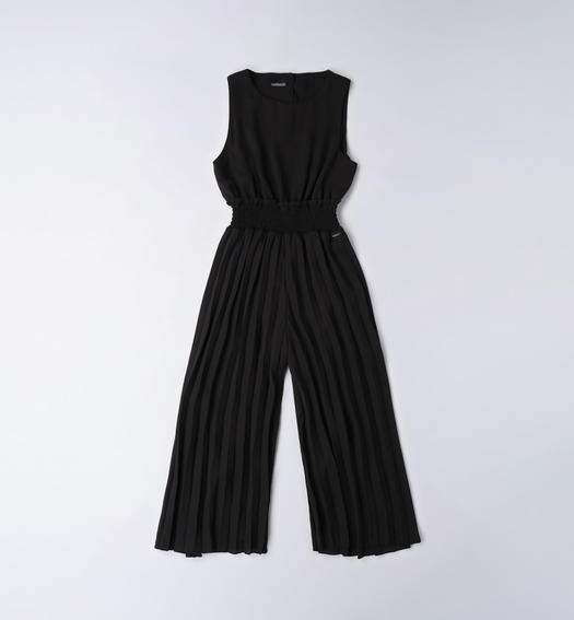 Sarabanda elegant jumpsuit for girls from 8 to 16 years NERO-0658