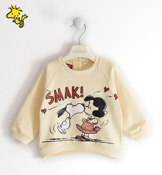 Sarabanda girl s Peanuts capsule collection sweatshirt from 9 months to 8 years GESSO-0214
