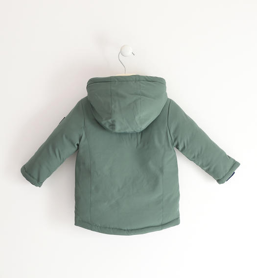 Sarabanda boy s jacket with hood from 9 months to 8 years VERDE SCURO-4254