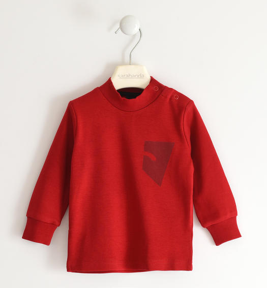 Sarabanda boy s cotton turtleneck from 9 months to 8 years ROSSO-2259