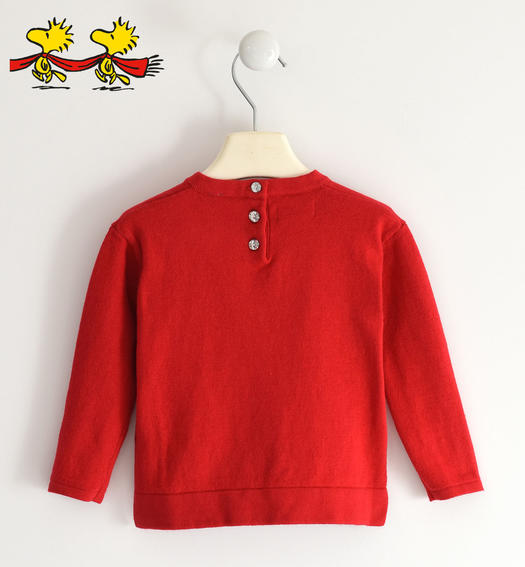 Sarabanda girl s Peanuts capsule, Christmas sweater from 9 months to 8 years ROSSO-2253