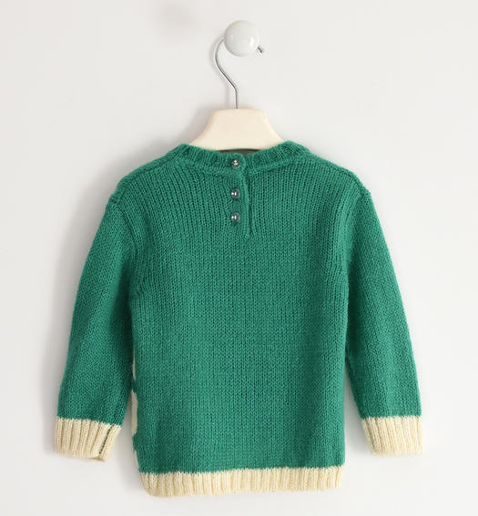 Sarabanda girl s mohair knit sweater from 9 months to 8 years VERDE-4646