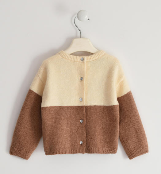Sarabanda girl s soft-knit sweater from 9 months to 8 years BEIGE-0729