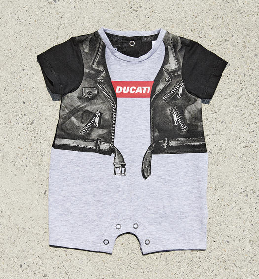 Pagliaccetto Ducati per neonato da 3 a 24 mesi GRIGIO MELANGE-8992