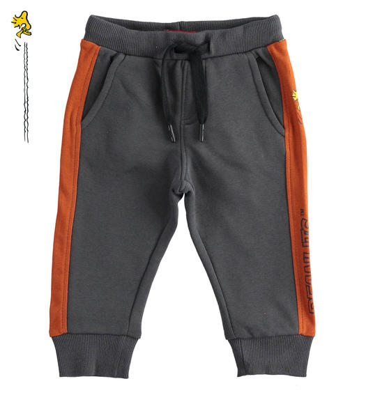 Sarabanda boy s Peanuts capsule pants from 9 months to 8 years GRIGIO SCURO-0566