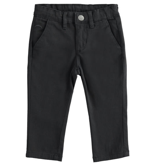 Sarabanda boy s stretch twill trousers from 9 months to 8 years NERO-0658