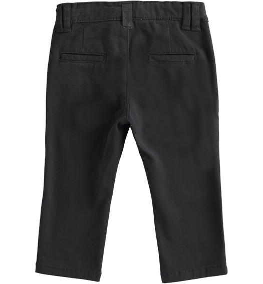 Sarabanda boy s stretch twill trousers from 9 months to 8 years NERO-0658