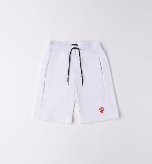 Pantalone corto bambino Ducati da 3 a 16 anni BIANCO-0113