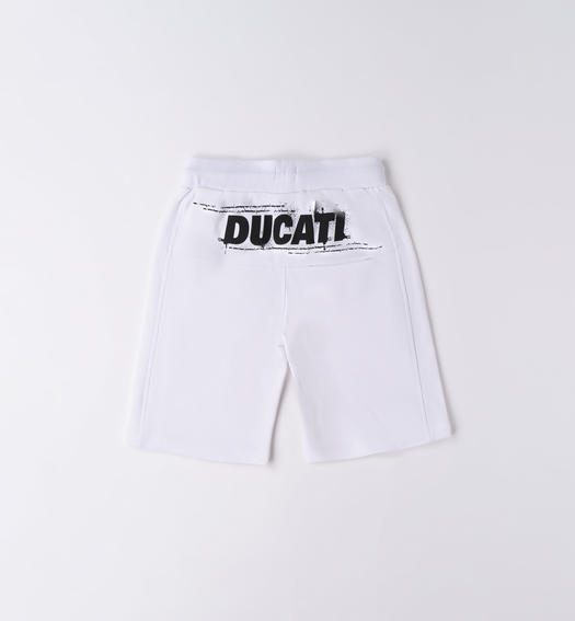 Pantalone corto bambino Ducati da 3 a 16 anni BIANCO-0113