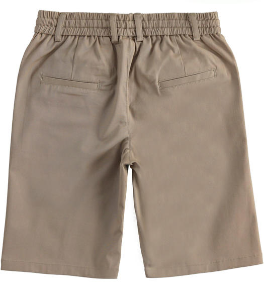 Pantalone corto regular fit per bambino da 8 a 16 anni Sarabanda FANGO-0526