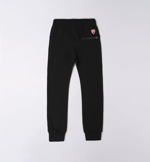 Pantalone Ducati in felpa 100% cotone per bambino da 3 a 16 anni NERO-0658