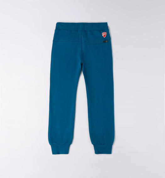 Pantalone Ducati in felpa 100% cotone per bambino da 3 a 16 anni TURCHESE-4312