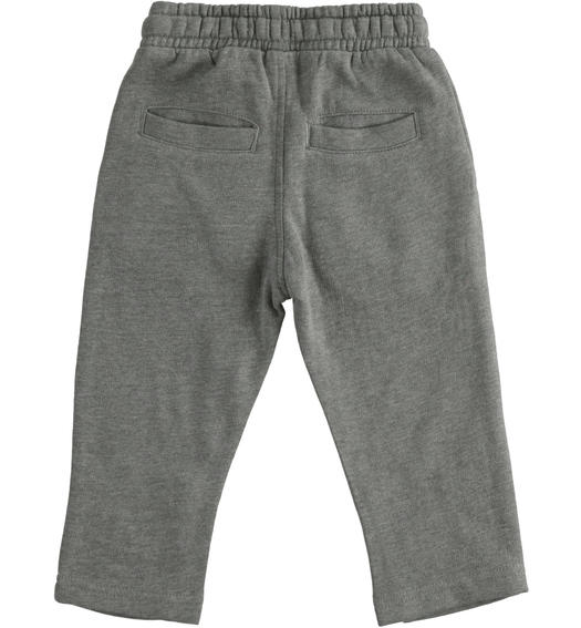 Sarabanda boy s fleece pants from 9 months to 8 years GRIGIO MELANGE-8967
