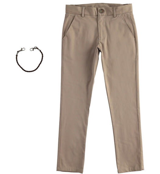 Sarabanda long trousers with key ring for boys from 8 to 16 years FANGO-0526