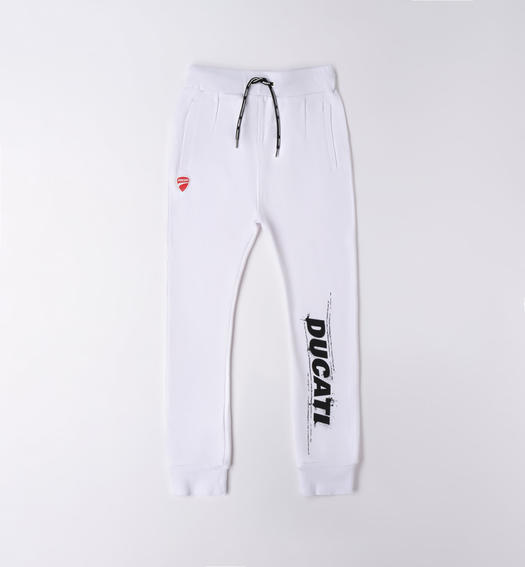 Pantalone tuta Ducati per bambino 100% cotone BIANCO-0113