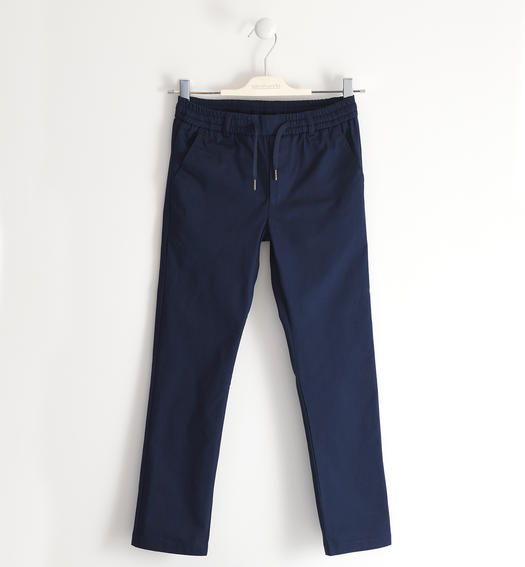 Sarabanda long regular fit boy s trousers from 8 to 16 years NAVY-3854
