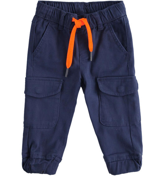 Sarabanda boy s cargo pants from 9 months to 8 years NAVY-3854