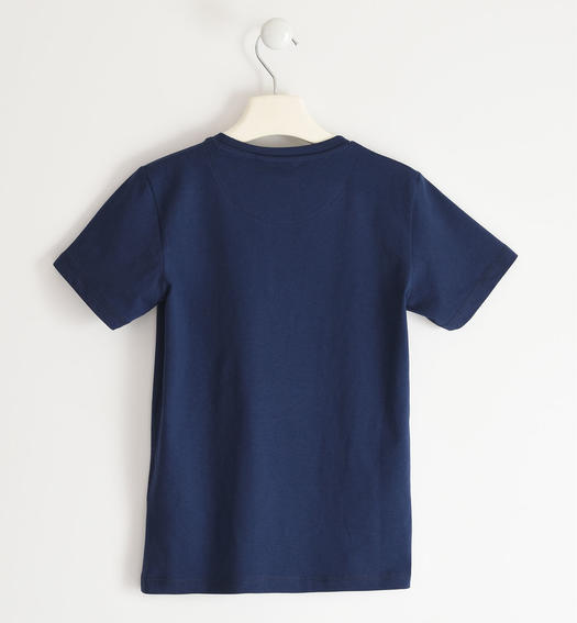 Sarabanda 100% cotton T-shirt for boys with different prints from 8 to 16 years NAVY-3854