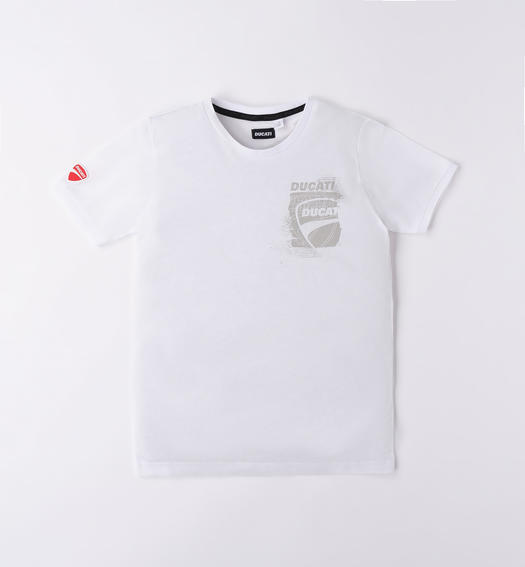 T-shirt bianca Ducati per bambino da 3 a 16 anni BIANCO-0113