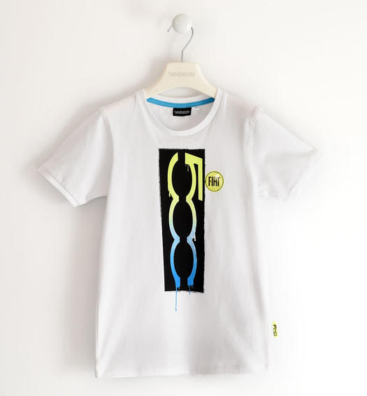 T-shirt per bambino Sarabanda Fiat 500 da 8 a 16 anni Sarabanda BIANCO-0113
