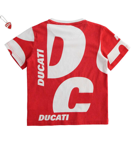 T-shirt per bambino stampa Sarabanda interpreta Ducati da 3 a 16 anni Sarabanda ROSSO-2256