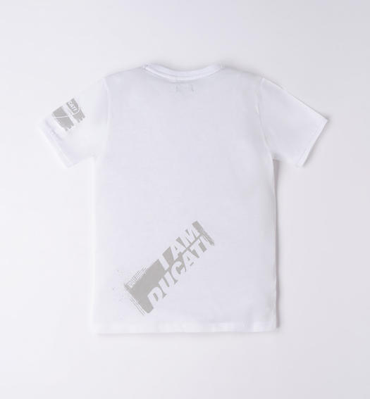 T-shirt stampe Ducati bambino da 3 a 16 anni BIANCO-0113
