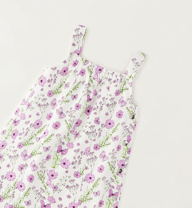 Flower girl dress BIANCO-LILLA-6CAE